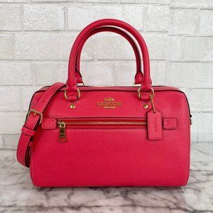Coach Signature Hot Pink Rowan Satchel